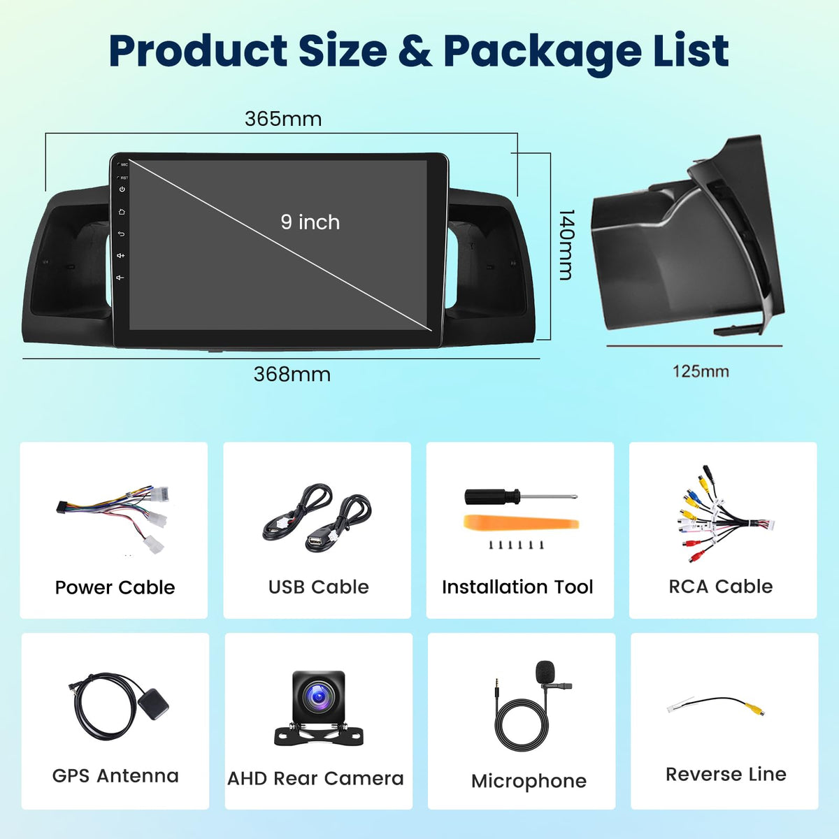 Inefala mirror link supports Android/iOS screen mirroring for quick access.