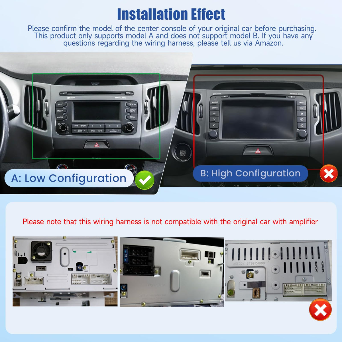 Wireless CarPlay and Android Auto on Inefala radio for hands-free use