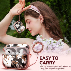 Inesore AirPods Pro 2 flower case interior view showcasing snug fit