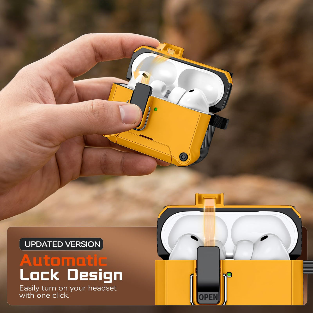 Inesore AirPods Pro 3 case offers 360-degree protection against drops and dust.