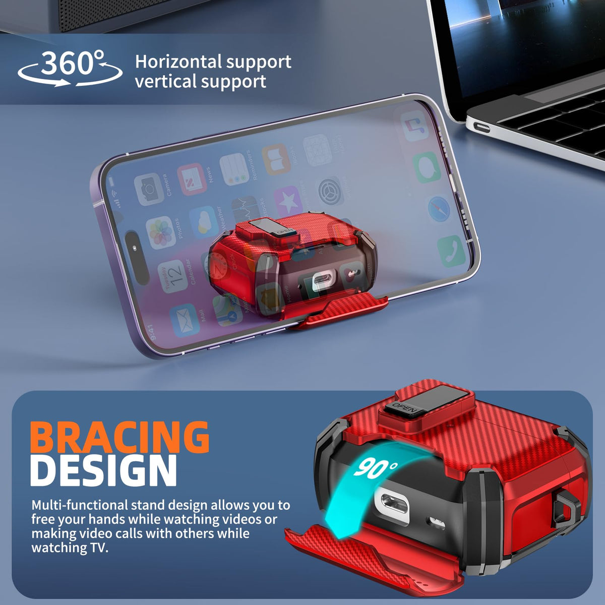 Inesore AirPods Pro 3 case with 360° protection and TPU-PC construction