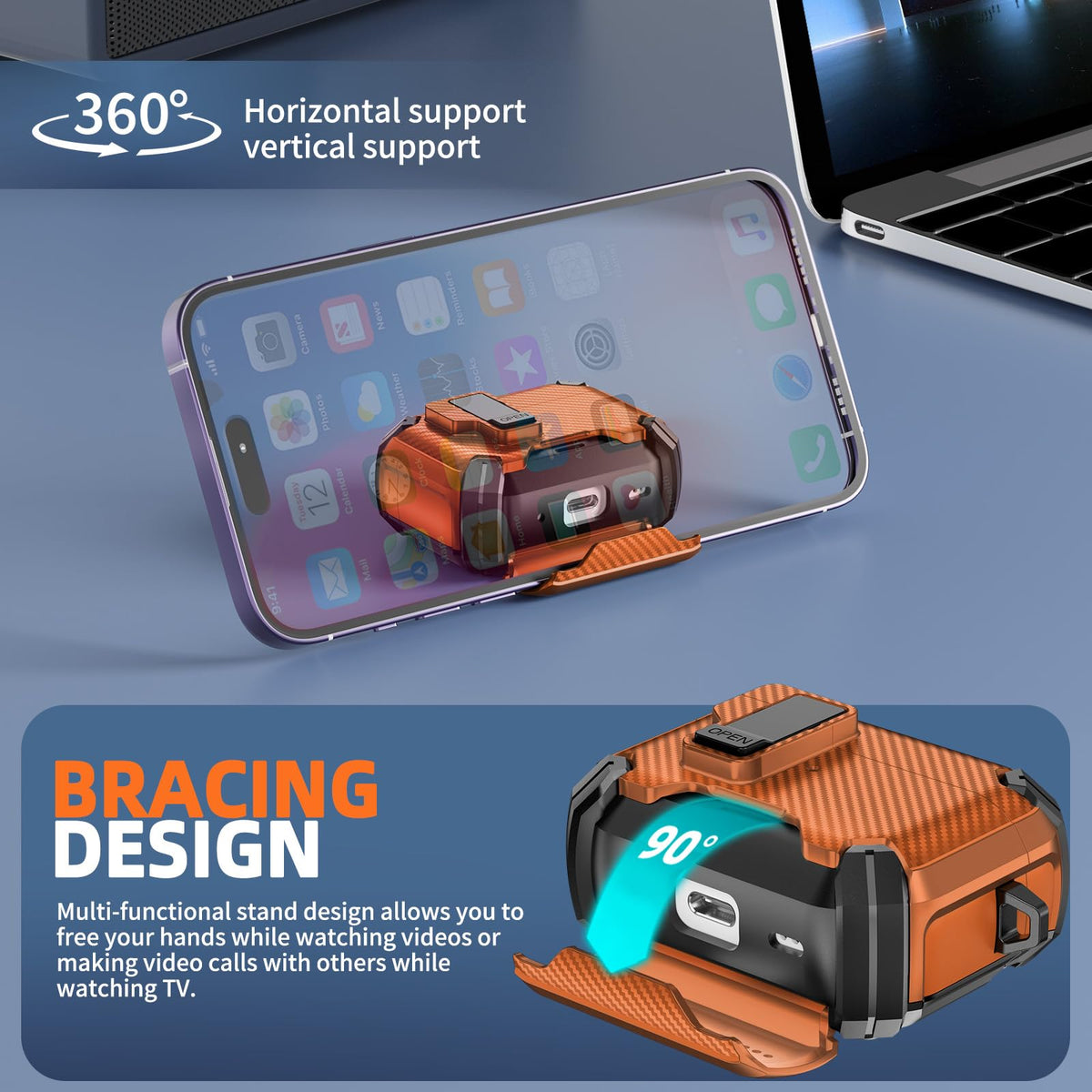 Inesore AirPods Pro 3 case offering 360 degree protection against dust and scratches