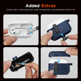 Inesore AirPods Pro 3 case four-corner air bags absorb shocks.