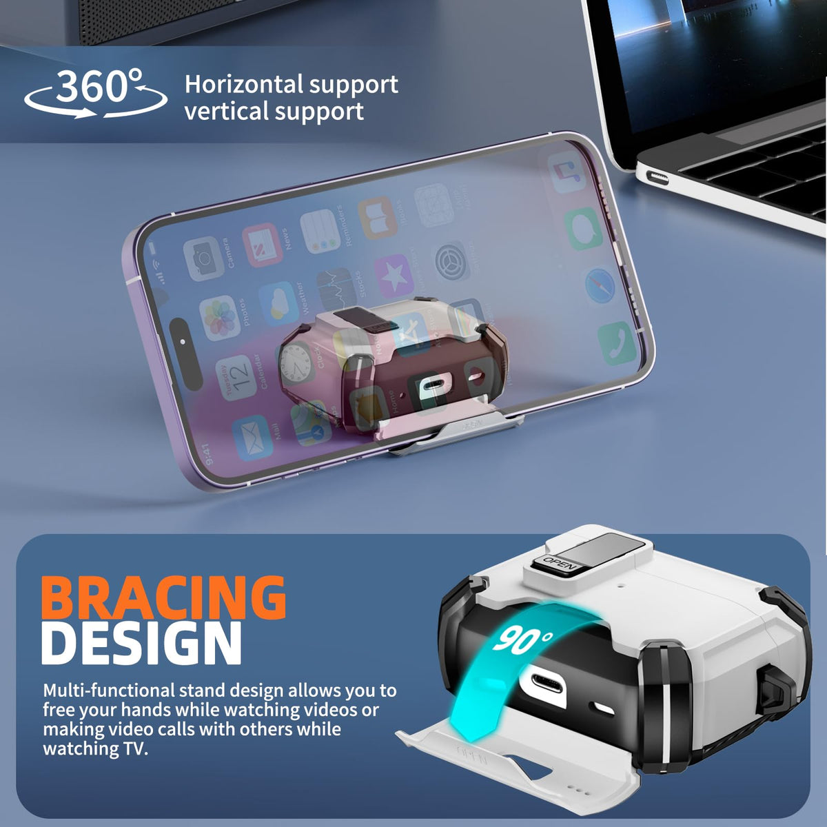 Inesore AirPods Pro 3 case automatic lock feature demonstrated for one-hand access
