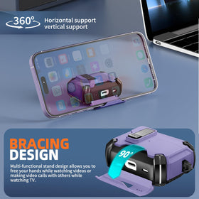 Inesore AirPods Pro 3 case with automatic snap switch for easy one-handed access.
