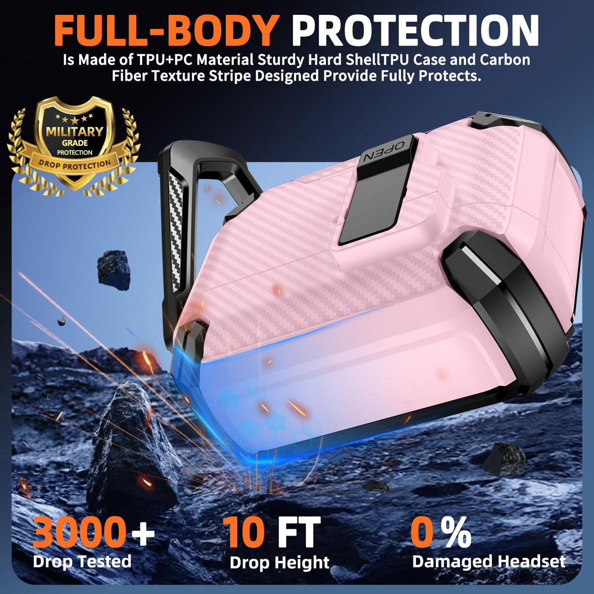Inesore AirPods Pro 3 case includes cleaning kit and accessories