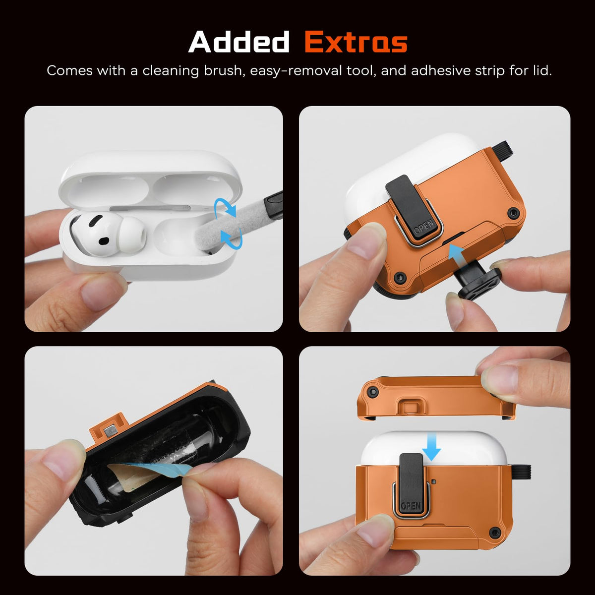 Inesore AirPods Pro 3 case crafted from durable TPU+PC materials