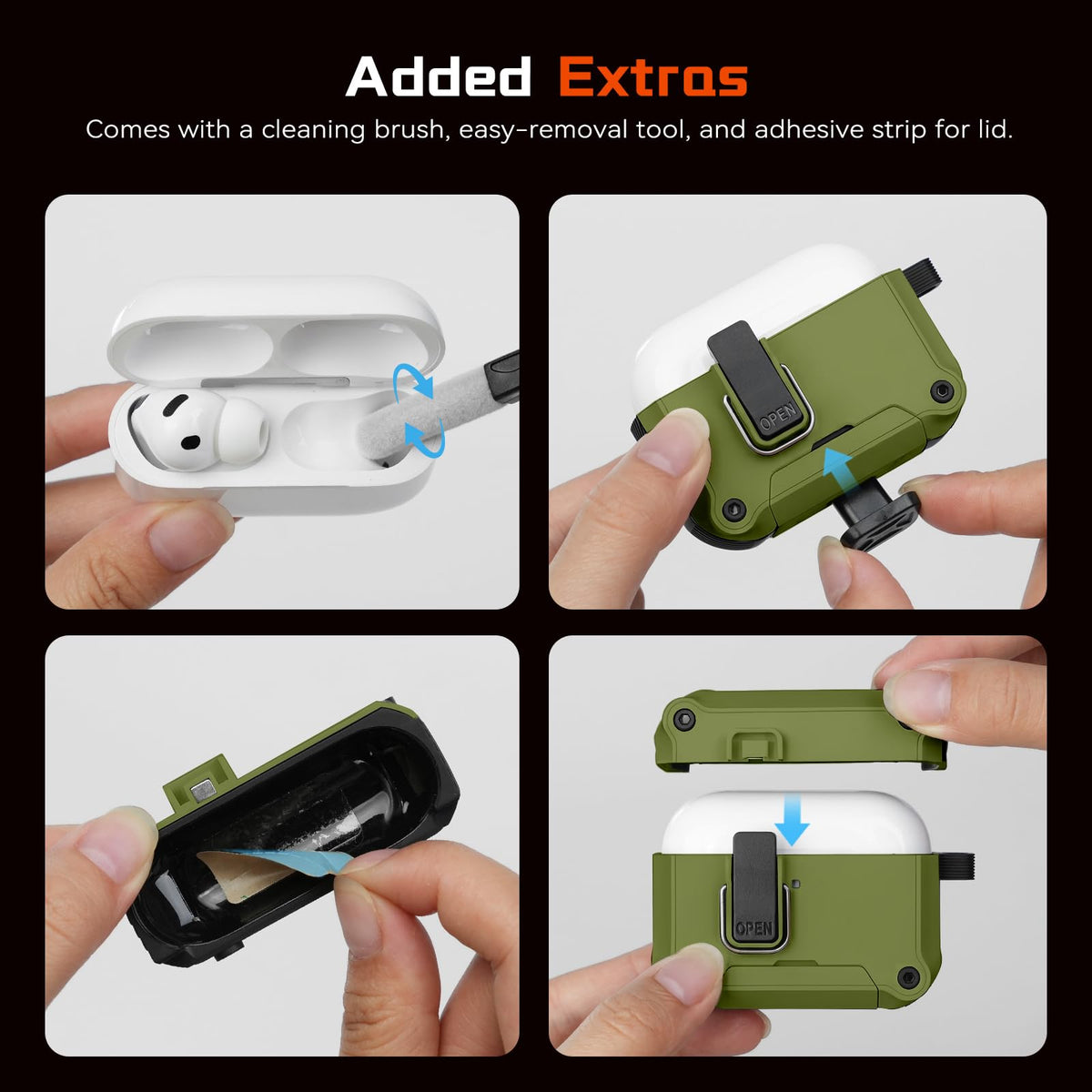 Inesore AirPods Pro 3 Case guards against scratches and dirt.