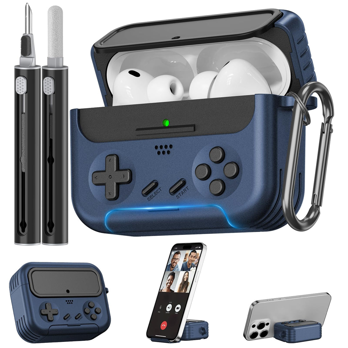 Inesore AirPods Pro 3 case game-console design protects devices with playful style.