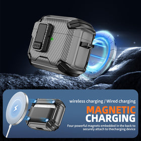 Inesore AirPods Pro 3 case with keychain adds easy portability and access.