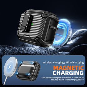 Inesore AirPods Pro 3 case with included keychain for portability