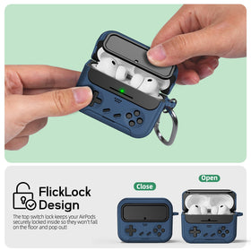 Inesore AirPods Pro 3 case safety lock keeps headphones secure.