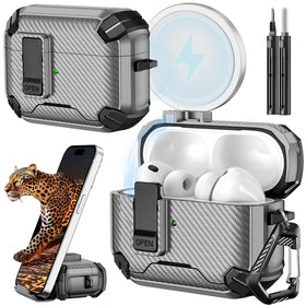 Inesore AirPods Pro 3 case with stand enables hands-free viewing on the go.