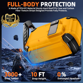 Inesore AirPods Pro 3 Case yellow anti-slip side grip.