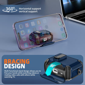 Inesore AirPods Pro 3 case built-in stand supports hands-free viewing