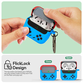 Inesore AirPods 4 case includes keychain and cleaner kit for convenience.