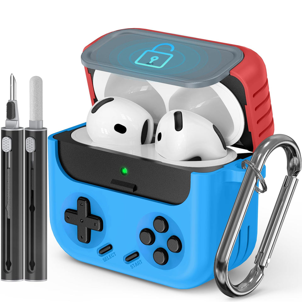 Inesore AirPods 4 case with game-console design offers stylish protection during daily use.