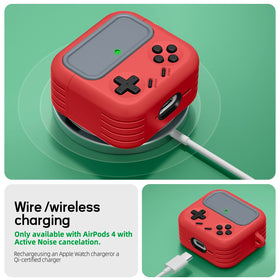 Inesore AirPods 4 red color variant adds bold, stylish look.