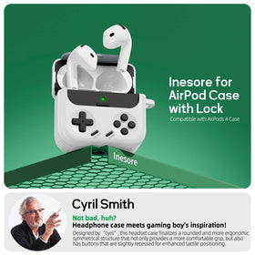 Inesore AirPods 4 case protection against scratches and minor drops during daily use.