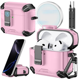 Inesore AirPods 4 case with stand enables hands-free viewing on the go