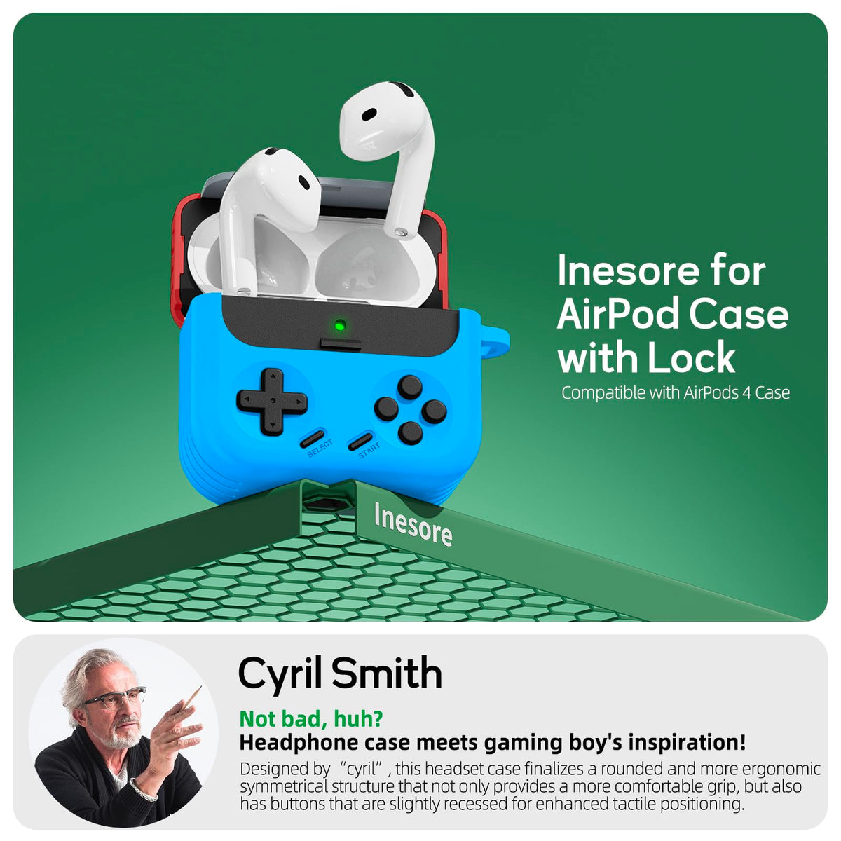 Inesore AirPods 4 cleaning kit 3-in-1 for thorough maintenance.