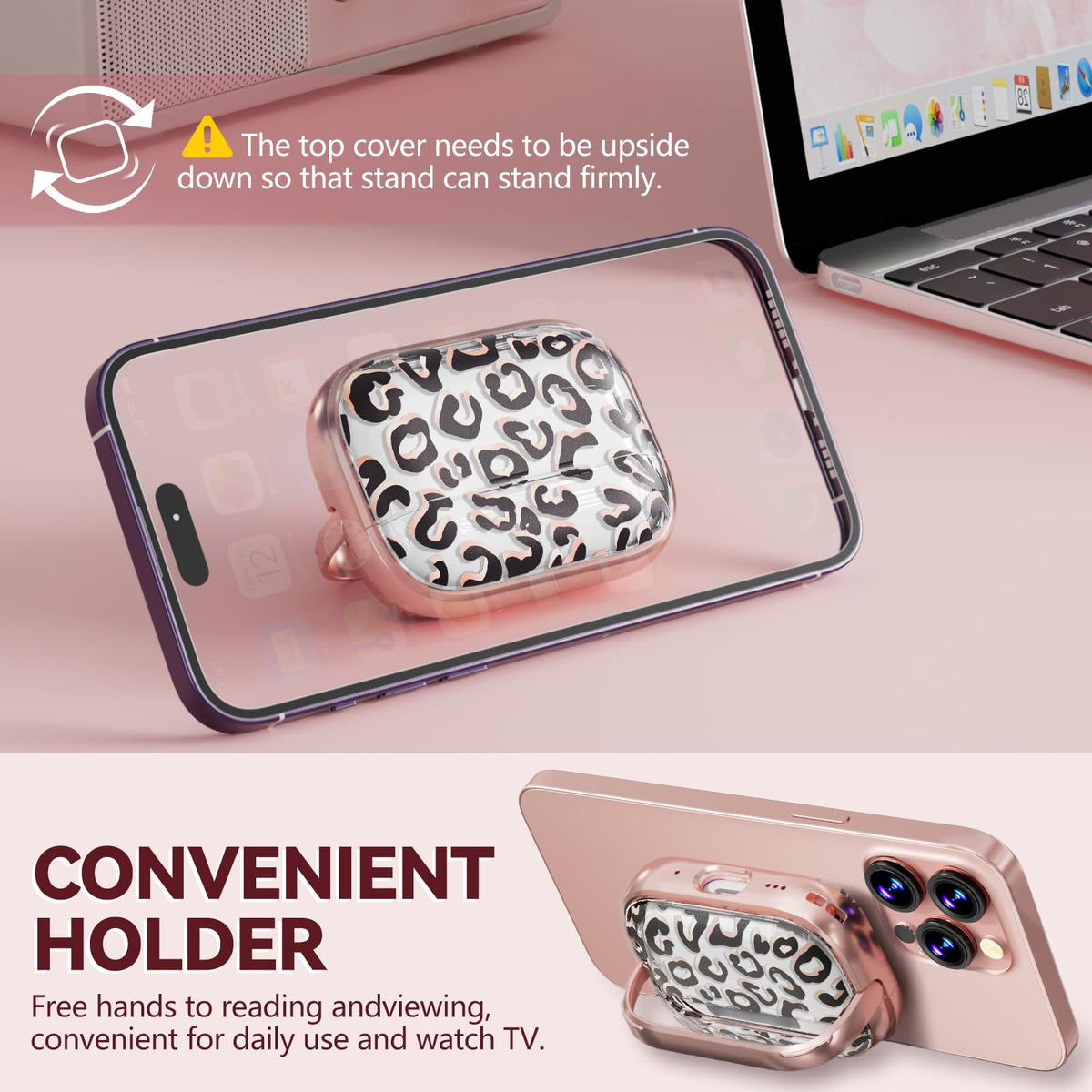 Dual-ended cleaning pen included with Inesore AirPods Pro case.