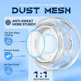 Inesore ear tips feature noise reduction holes to reduce ambient noise