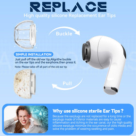 Inesore soft silicone ear tips for long-wearing comfort