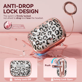 Top cover lock design on Inesore AirPods Pro case.