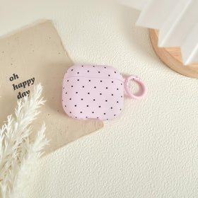 inewateri AirPods 4 case with black polka dots for a trend-ready look