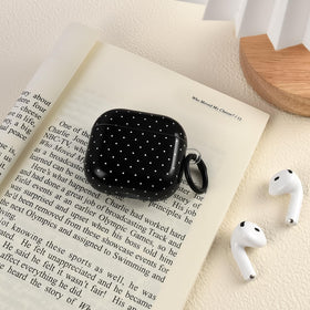 inewateri black polka-dot AirPods Pro 2 case blends style and protection.