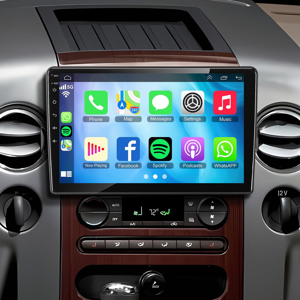 Inexaccessories 10.1-inch IPS touchscreen for Ford radios with vivid navigation and media display