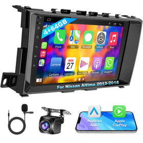 Inexaccessories 8Core Altima 9-inch screen for a modern dashboard upgrade with responsive touch.