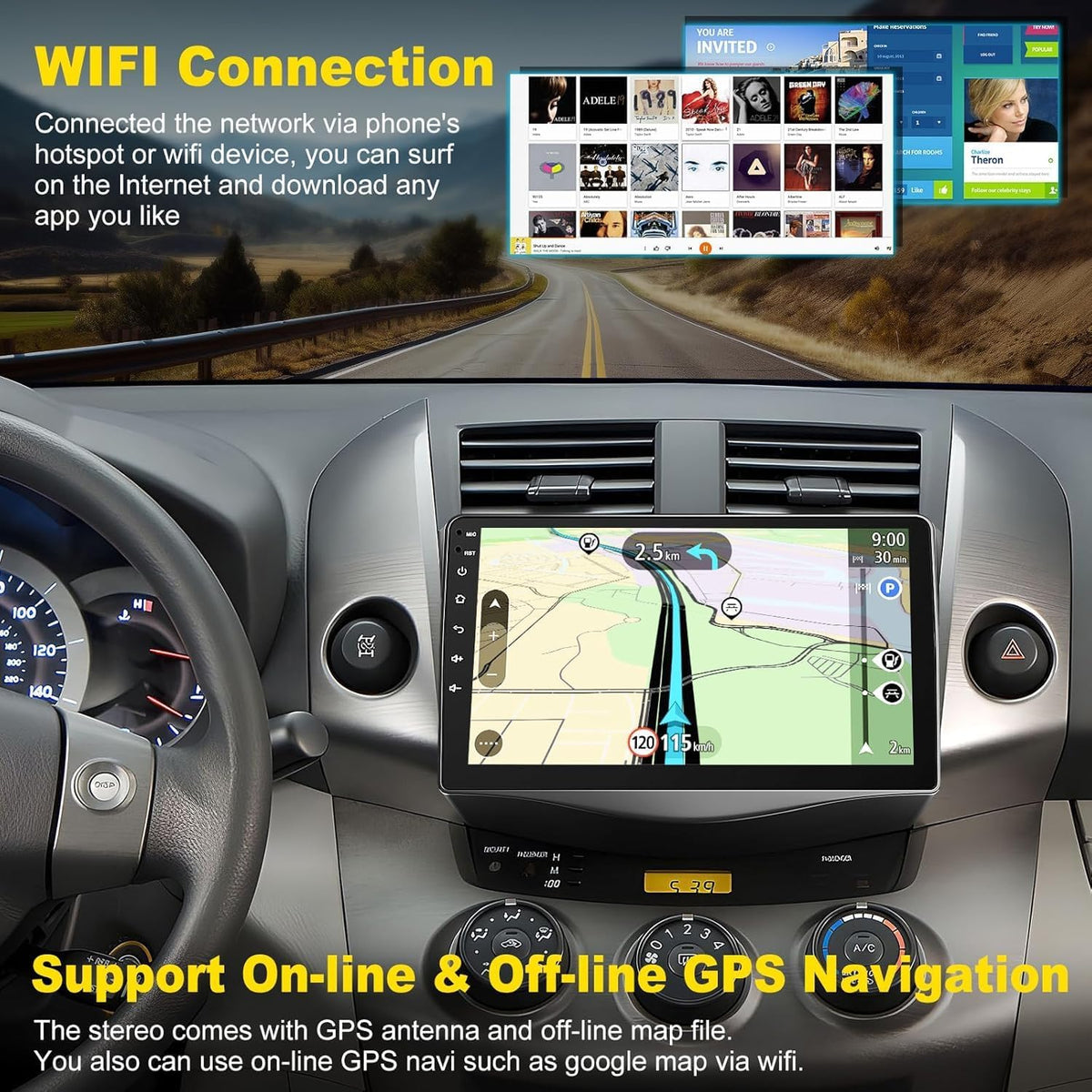Inexaccessories GPS navigation map for online and offline routes