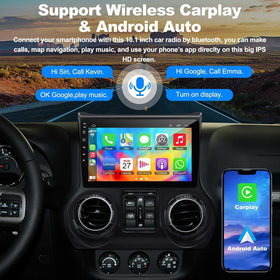 Inexaccessories GPS navigation with offline and online maps for Jeep Wrangler routing
