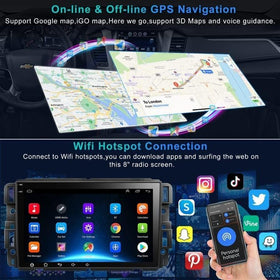 Inexaccessories GPS navigation supports offline and online maps