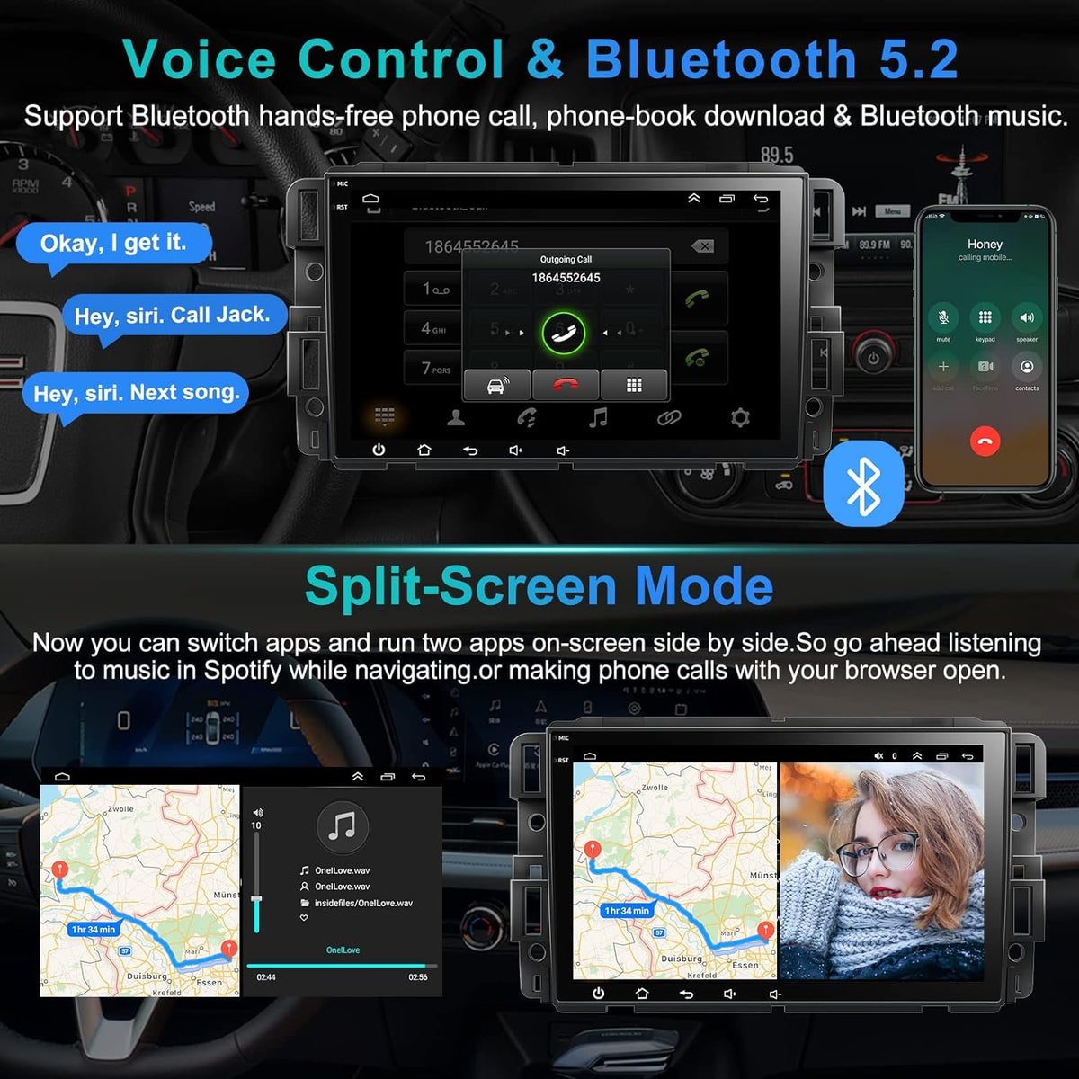 Inexaccessories HD backup camera provides a clear rear view for parking