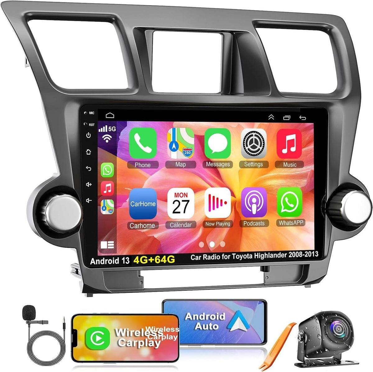 Inexaccessories Highlander 10.2-inch IPS touchscreen for crisp navigation and media control