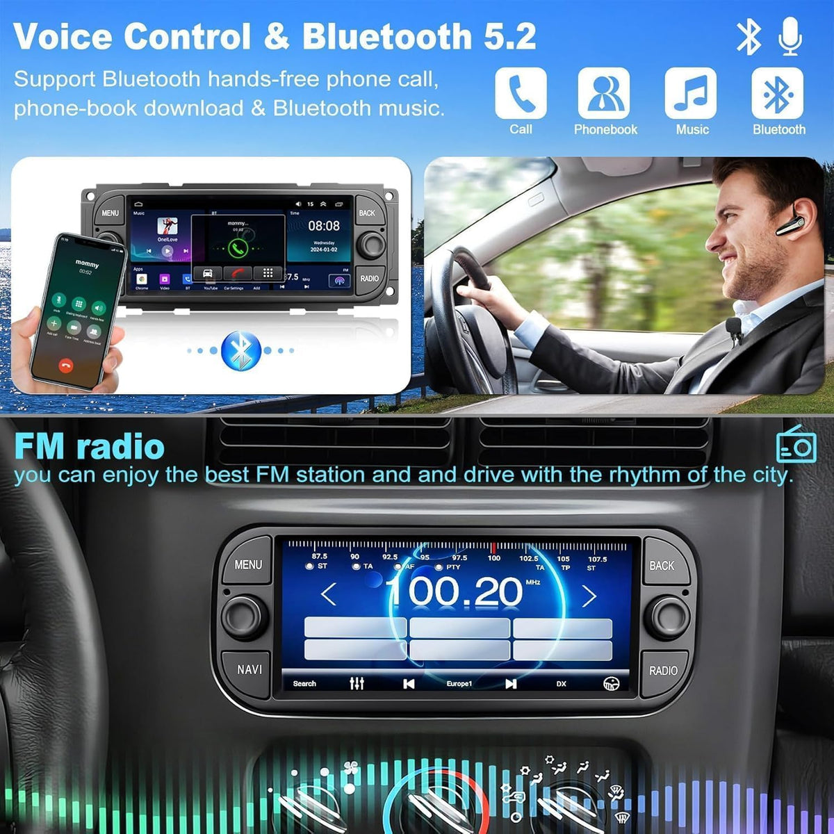 Inexaccessories offline navigation with preloaded maps for use without cellular data.