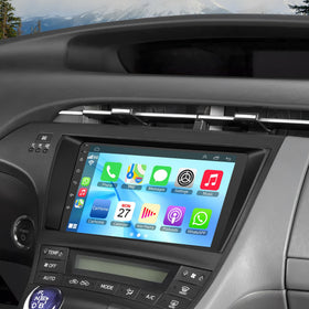 Inexaccessories Prius 9-inch stereo display for clear, intuitive driving information.