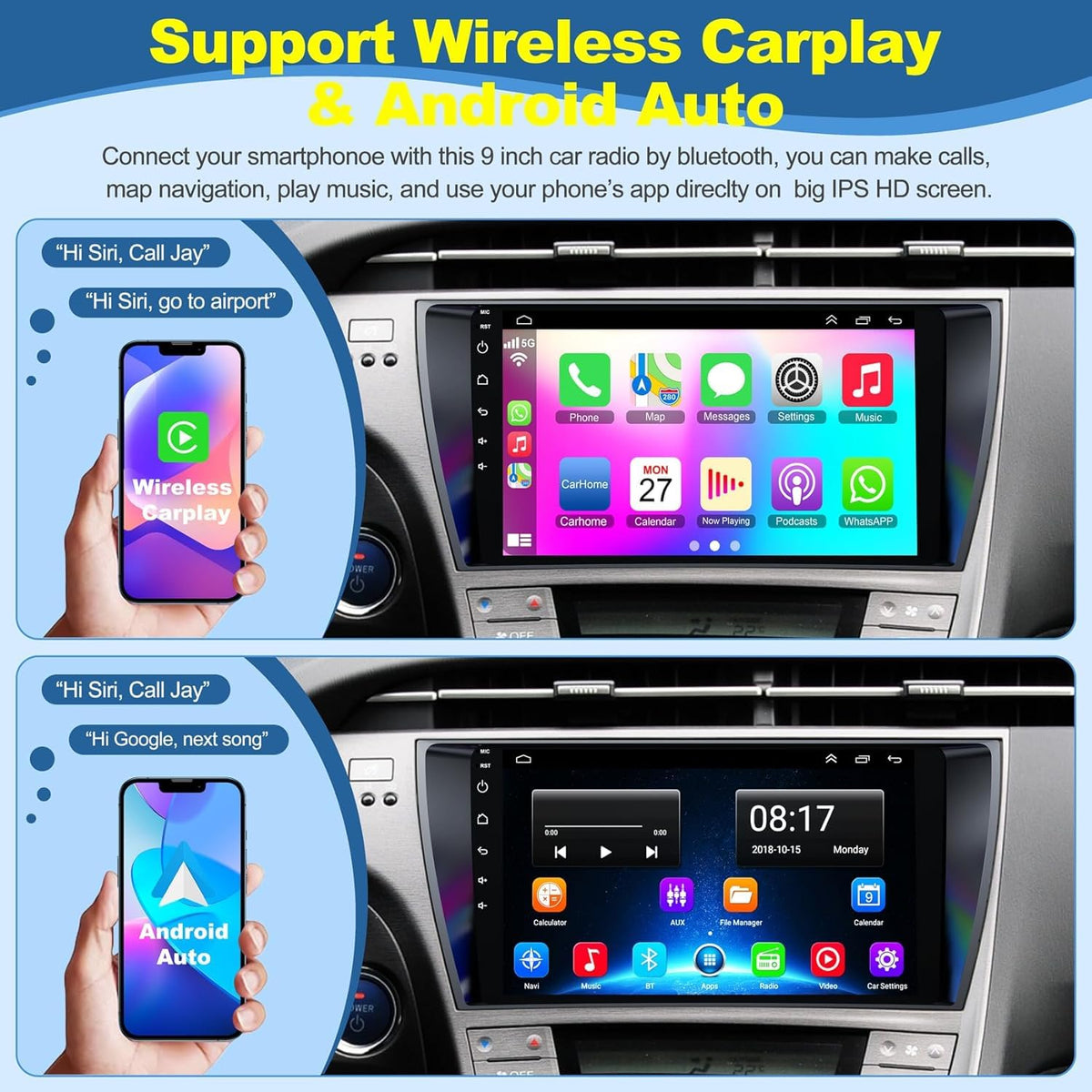Inexaccessories Prius GPS-navigation screen supports reliable route planning on the go.