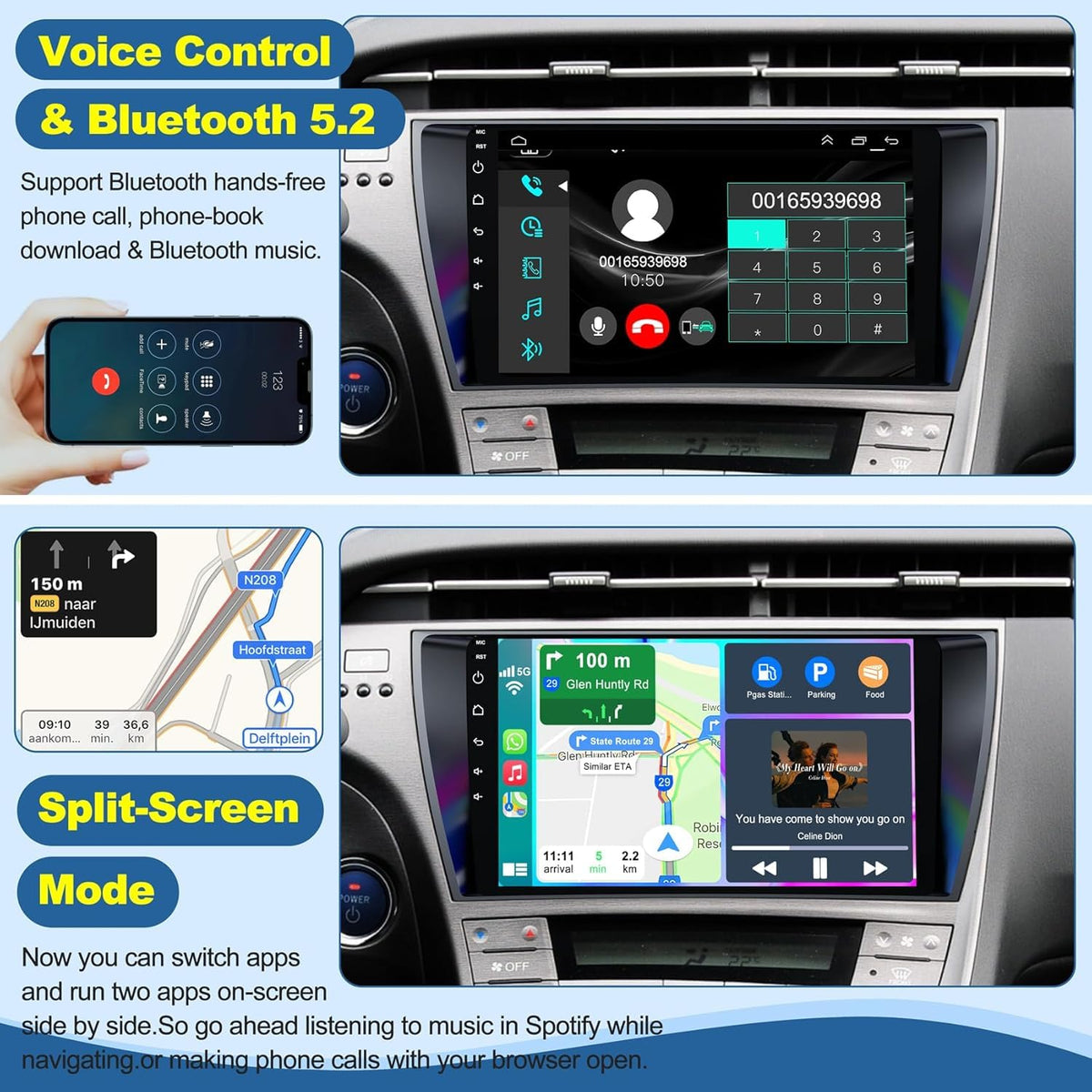 Inexaccessories Prius wifi hotspot keeps maps and apps connected.