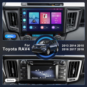 Inexaccessories RAV4 wireless CarPlay and Android Auto for hands-free driving.