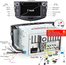 Inexaccessories RAV4 AM FM radio for on the go listening