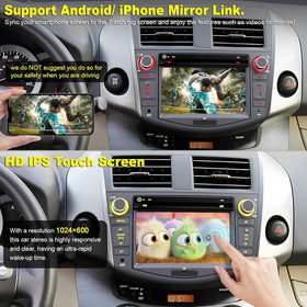 Inexaccessories RAV4 CarPlay and Android Auto on the dashboard display