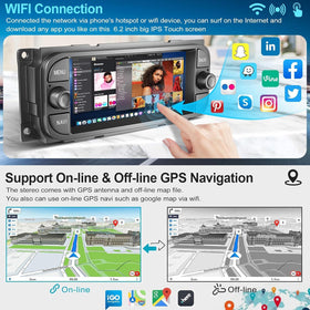 Inexaccessories rearview camera input providing a wide 170 degree view for reversing.