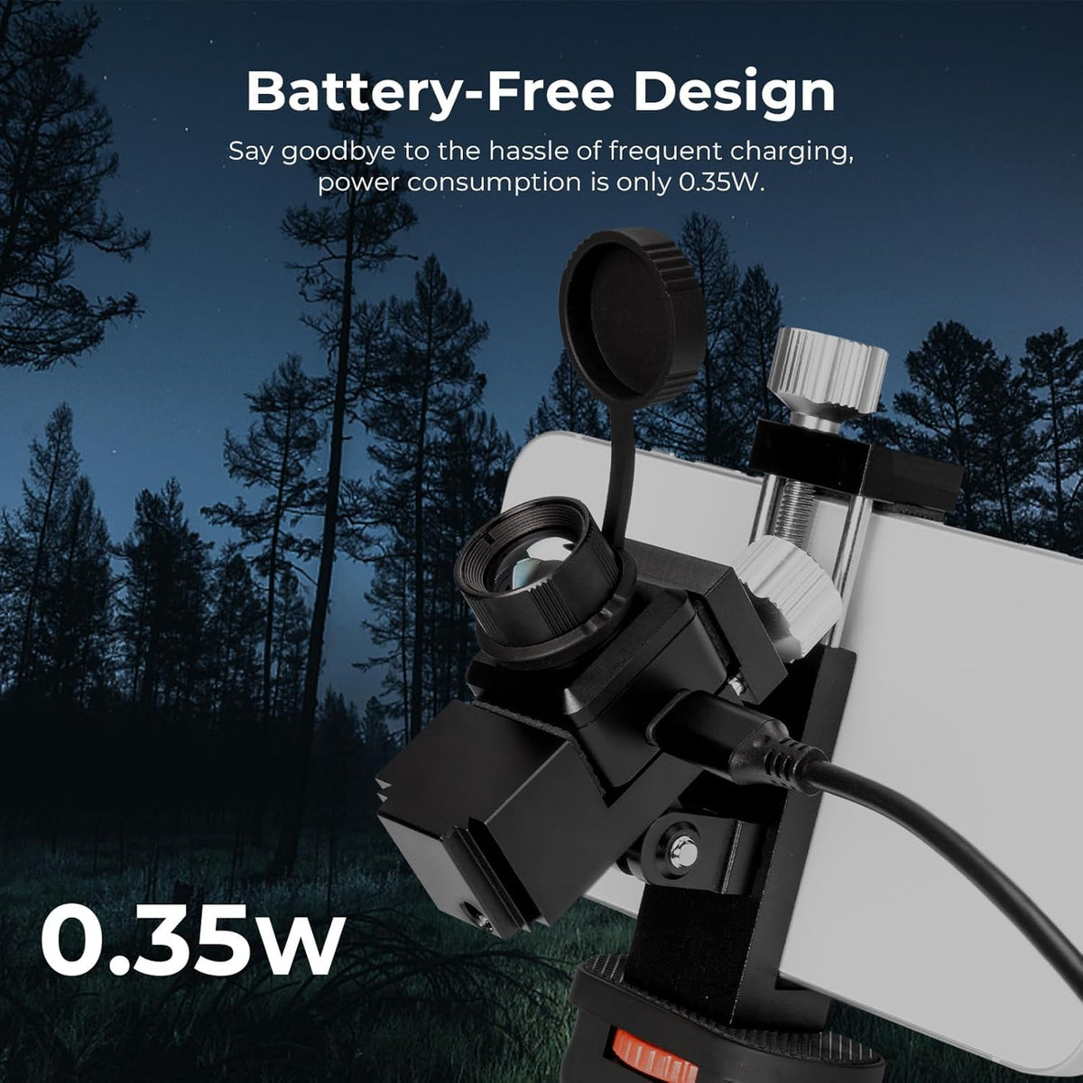 InfiRay T2 Pro long-range view up to 1300m for distant detection.