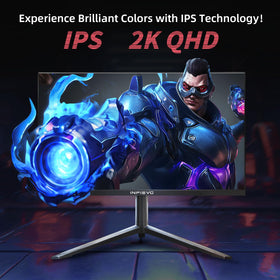 INFIEVO 27-inch gaming monitor portrait mode supports efficient multitasking.