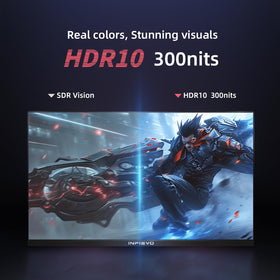 INFIEVO 27-inch gaming monitor 2560x1440 resolution for sharp details.