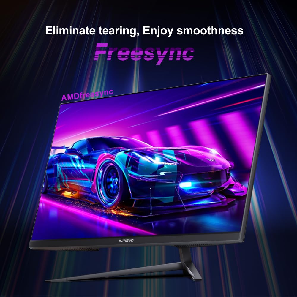 INFIEVO 1080p display shows vibrant colors with 99% sRGB coverage.